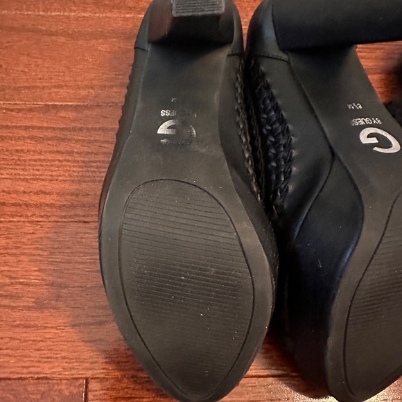 G by Guess Black Woven 6.5 Cera Platform heel - Picture 7 of 10